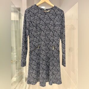 Michael Kors Stretch Paisley Dress with Pockets